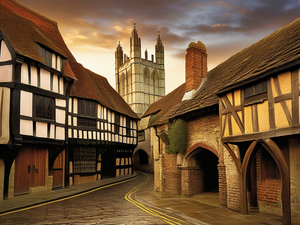 Historic landmarks and medieval architecture in Canterbury